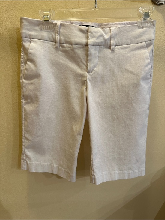 Rampage Pants - Rampage White Bermuda Shorts with Belt Loops